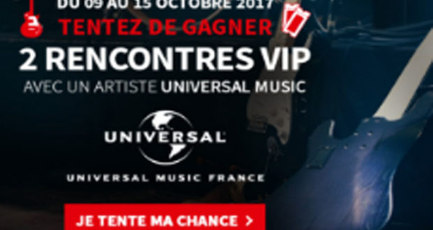 Rencontre VIP avec un artiste Universal Music (10 000 euros)