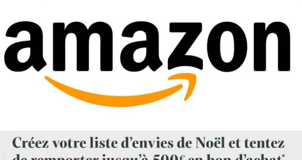 5 lots de 500 euros et 95 lots de 100 euros Amazon