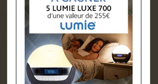 5 réveils simulateurs d'aube Lumie (valeur unitaire 255 euros)