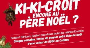 Chaque semaine 1 carte cadeau Cadhoc de 500 euros