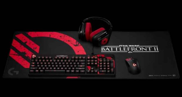 Clavier Logitech + casque micro + souris + tapis de souris