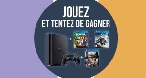 Console de jeux PS4 avec 3 jeux