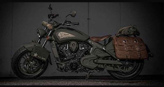 Moto Indian customisé (valeur 23 000 euros)