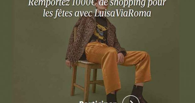 1000 euros de shopping pour les fêtes avec LuisaViaRoma