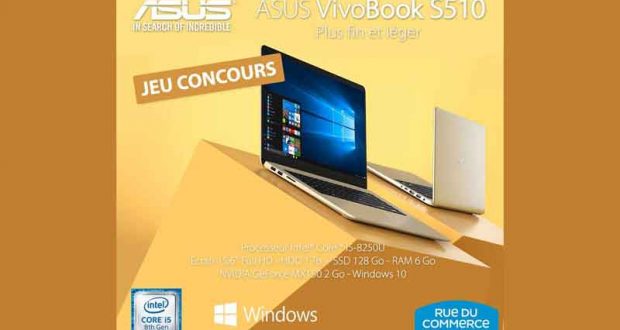 Ordinateur portable Asus (valeur 800 euros)