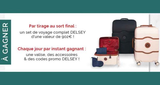 Set de bagages Delsey (valeur 902 euros)
