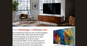 Téléviseur Samsung + barre de son + 3 mois d'abonnement Netflix