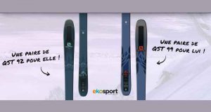 2 Paires de ski Salomon pour femme et homme