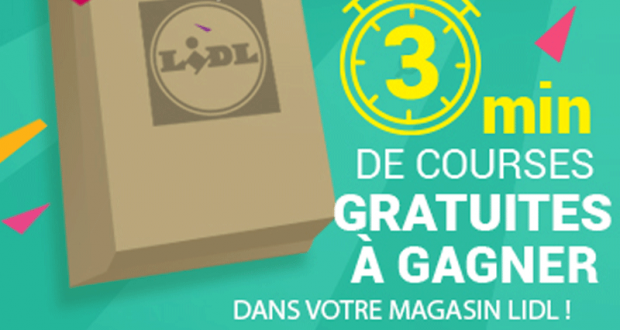 3 minutes de courses gratuites dans un Lidl au choix