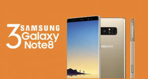 3 smartphones Samsung Galaxy Note 8