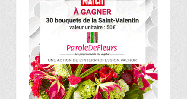30 Bouquets de la Saint Valentin