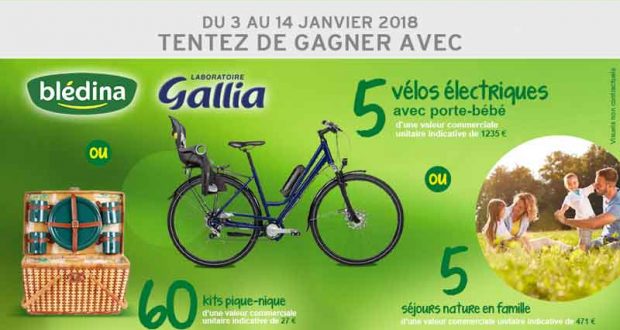 5 vélos électriques (valeur unitaire 1235 euros)