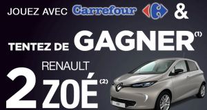Gagnez 2 voitures électriques Renault Zoé