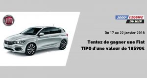 Gagnez une voiture Fiat Tipo (18 590 euros)
