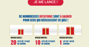 1 an de cinéma (soit 52 places de cinéma)