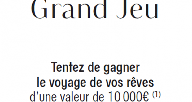 Bon voyage Galeries Lafayette de 10 000 euros