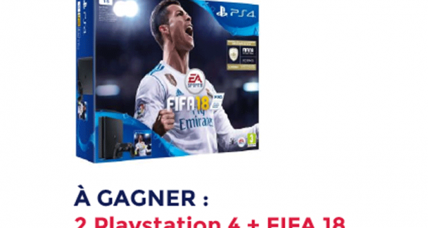 Console de jeux PS4 + 1 jeu vidéo PS4 FIFA 18