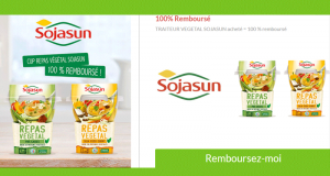 Repas Végétal Sojasun 100% remboursé