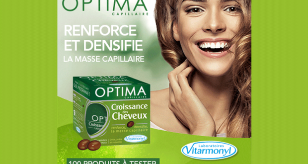 Testez les capsules Optima Croissance des cheveux Vitarmonyl