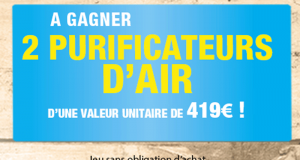 2 purificateurs d'air à gagner