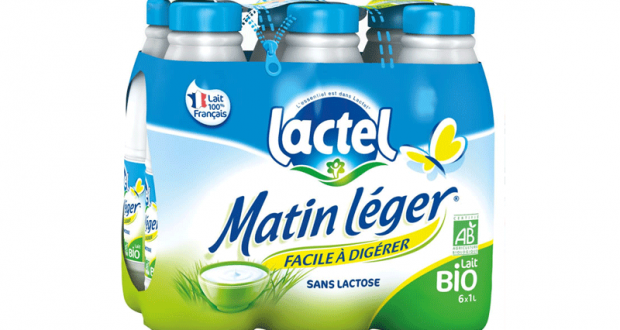 2000 packs gratuits de Lait matin Leger de Lactel