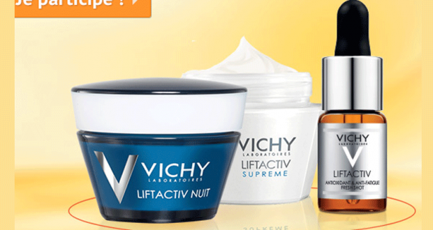 5 lots de 3 produits de soins Vichy Liftactiv