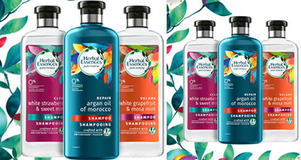 600 shampooing et après-shampooing Herbal Essences offerts