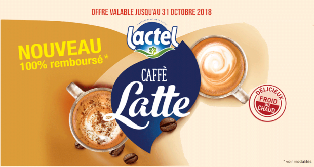 Caffe Latte Lactel 100% Remboursé