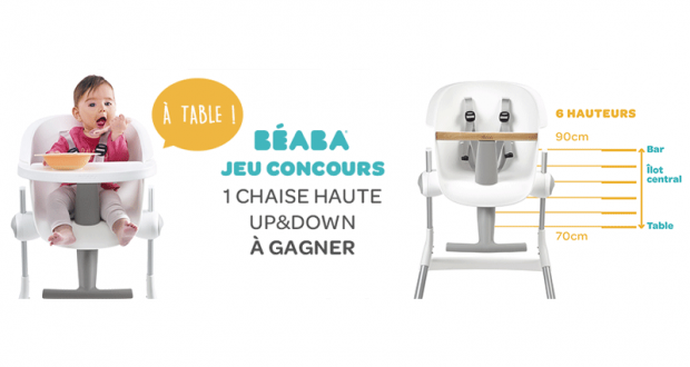 Chaise haute Up & Down Beaba