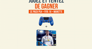 Un pack PS4 + FIFA 18 + Manette