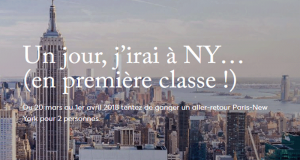 Vol AR pour 2 personnes ParisNew York en classe affaires