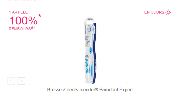 100% Remboursés Dentifrice, bain de bouche ou brosse à dent Meridol