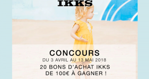 20 bons d'achat IKKS de 100 euros