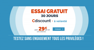 Abonnement Cdiscount à Volonté Gratuit pendant 1 Mois