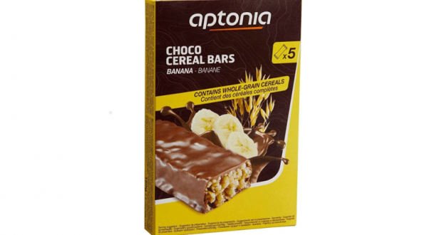 Test Aptonia Barres enrobées de chocolat parfum banane