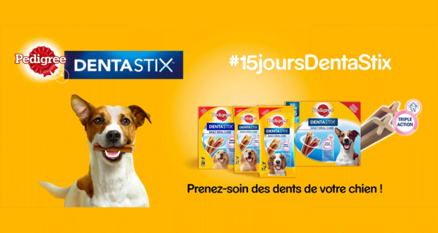 Testez La Nouvelle gamme Pedigree DentaStix