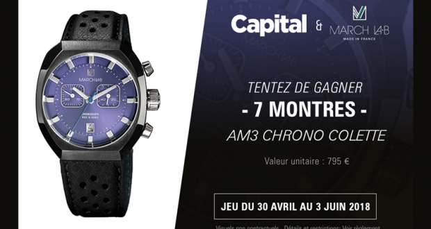 7 montres March LA B AM3 Chrono Colette