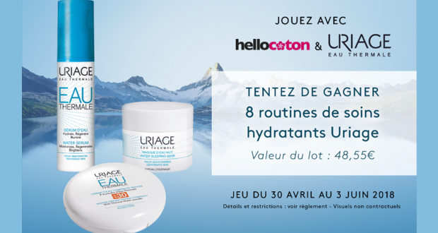 8 lots de 3 produits de soins Uriage