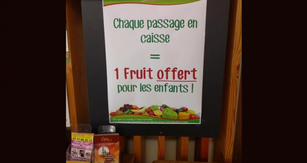 Fruit gratuit pour chaque enfant - Les Halles de Cernay