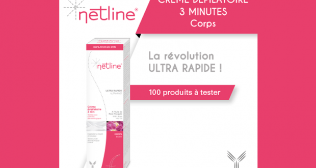 Testez la crème dépilatoire 3 minutes de NetLine