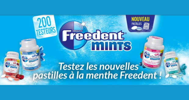 Testez les Nouvelles pastilles Freedent Mints