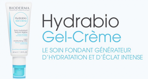 12'000 échantillons gratuits Hydrabio Gel Crème Bioderma