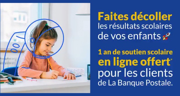 1an de Soutien Scolaire Offert avec Maxicours