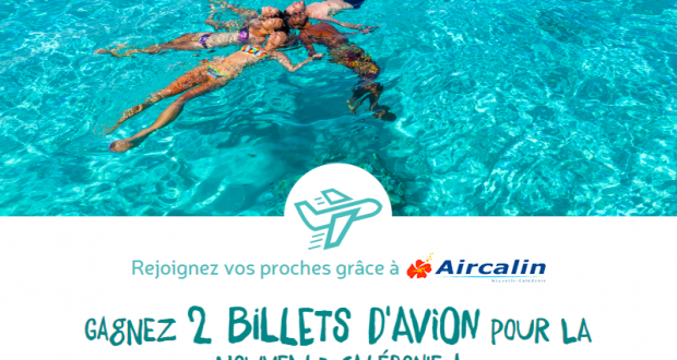 2 billets d'avion AR Paris Nouvelle-Calédonie