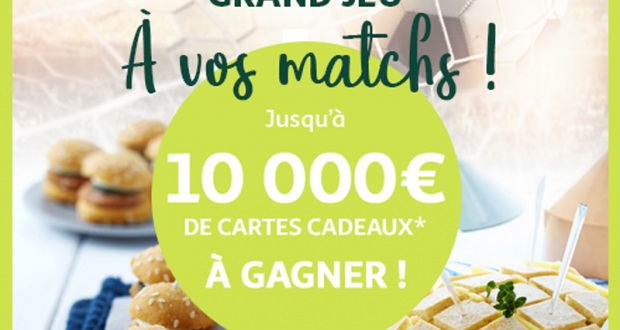 2 cartes cadeau Auchan de 500 euros