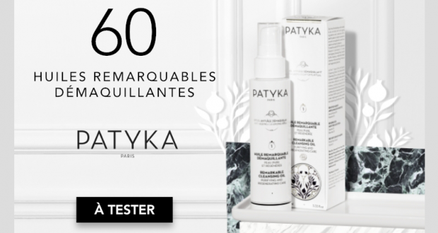 60 Huiles Remarquables Démaquillantes de Patyka