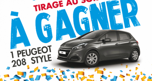 Gagnez une voiture Peugeot 208 d'une valeur de 17506 euros