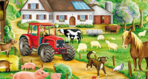 Livre de coloriage gratuit On the farm