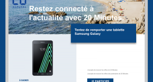 Tablette Samsung Galaxy Tab A6 (valeur 280 euros)