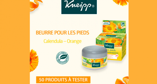 Testez le Beurre pieds de Kneipp